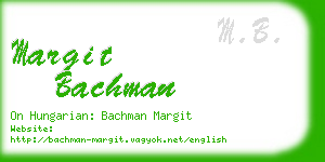 margit bachman business card